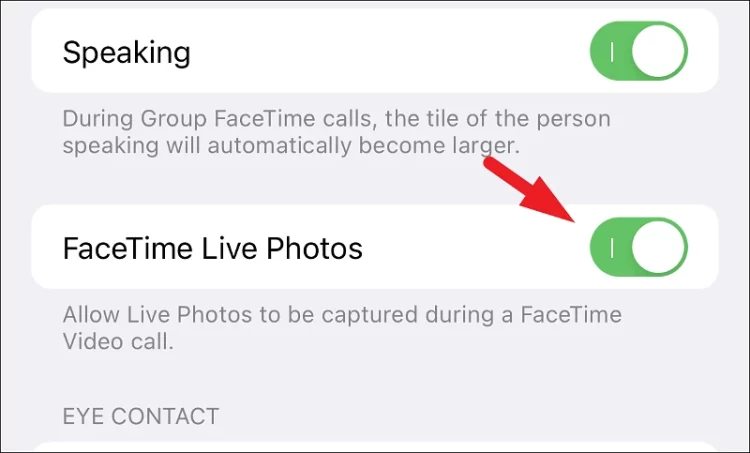 FaceTime Live Photos Not Saving